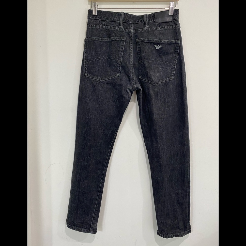 Armani  Jeans Comfort Fit Black Jeans 28
